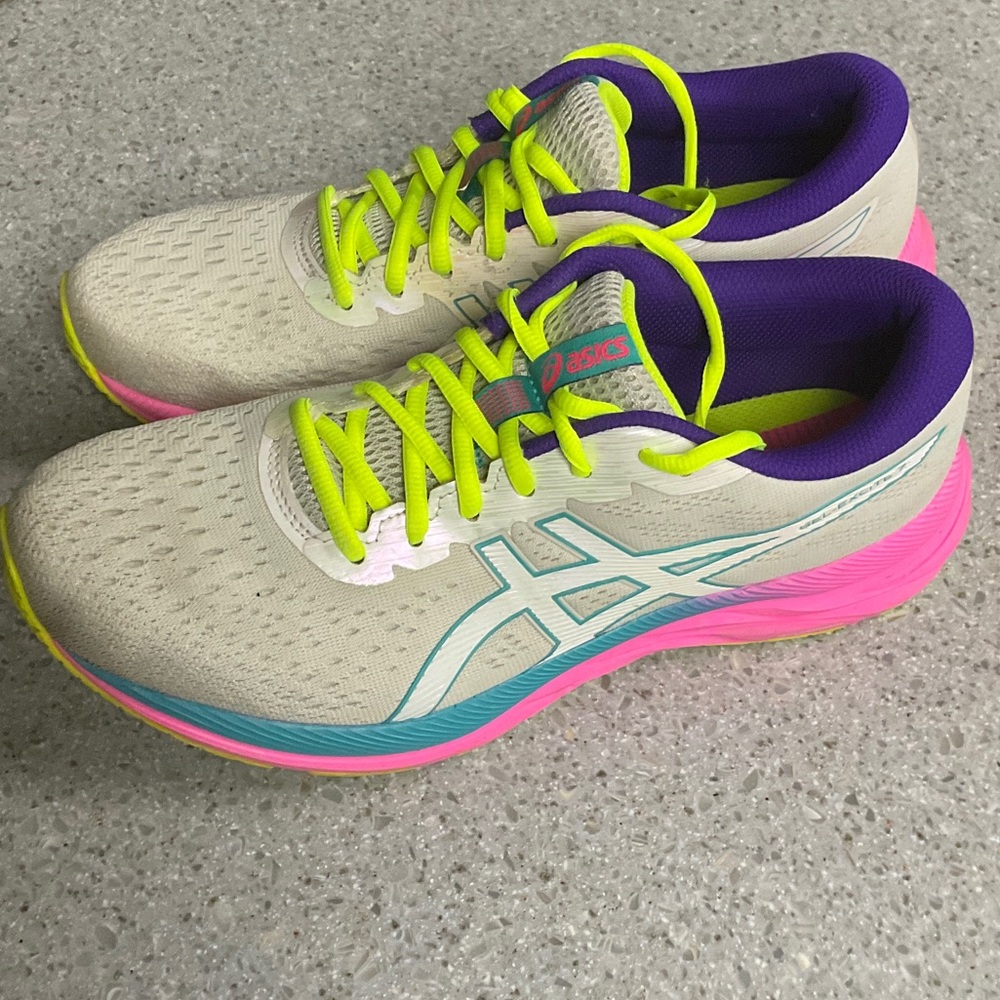 ASICS Women's Athletic Shoes - Pink, and Purple size 10 Gel excite 7